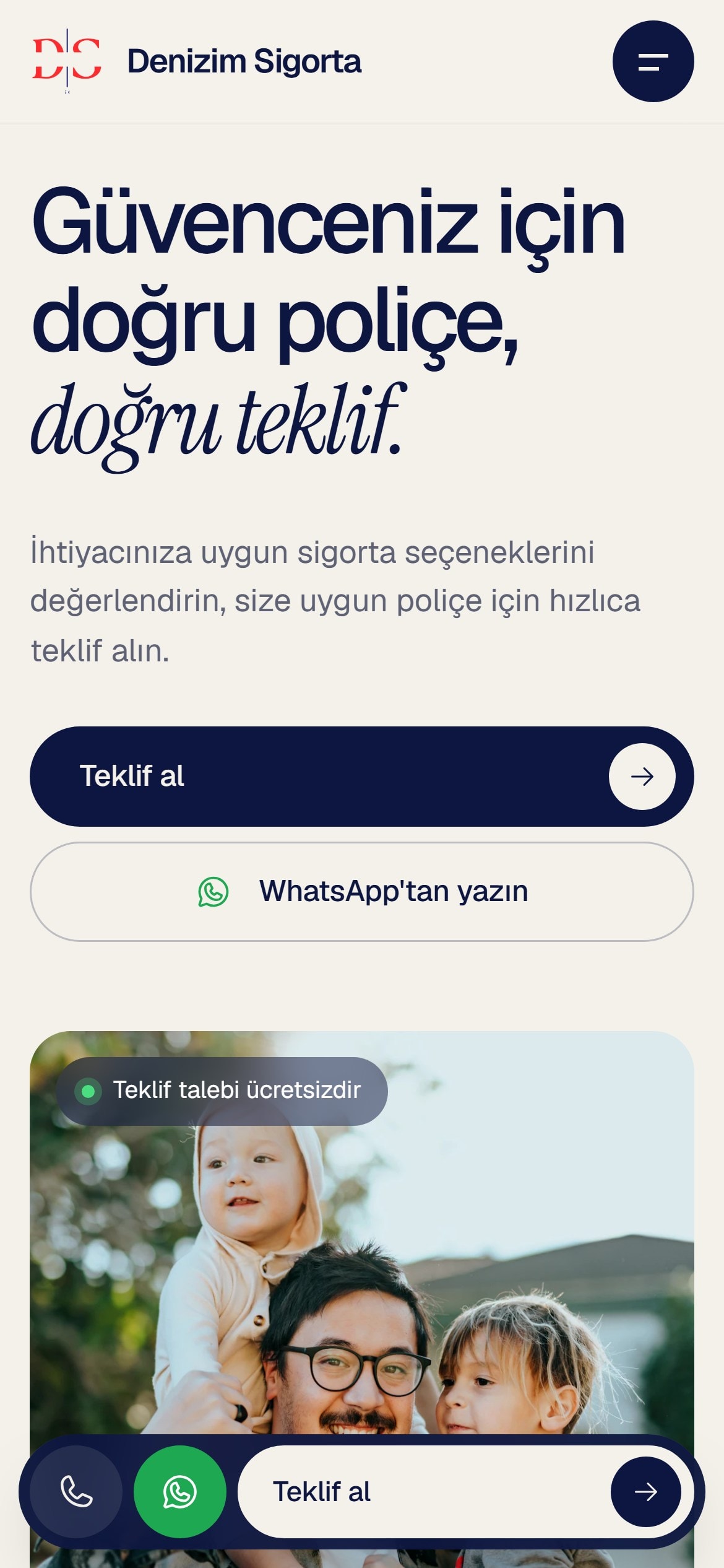 Denizim Sigorta Mobile Experience
